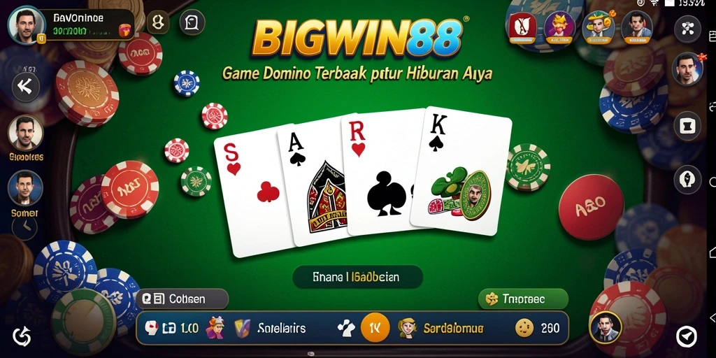 Tangkapan layar gameplay seru di BIGWIN88, menampilkan aksi menarik permainan Domino.