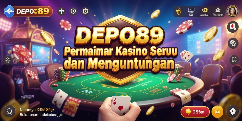 Tampilan gameplay seru DEPO89 dengan berbagai pilihan permainan Kasino.
