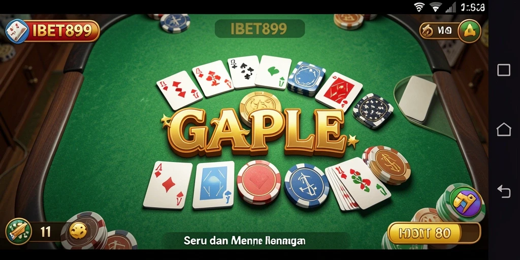Tampilan menarik dari gameplay Gaple di IBET899.