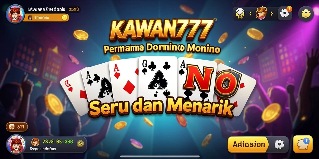 Tampilan gameplay domino yang menarik di KAWAN777.