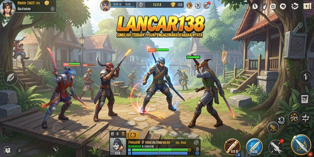 Screenshot gameplay LANCAR138 menampilkan interaksi karakter yang menarik.