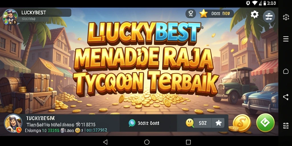 Screenshot gameplay LUCKYBEST menampilkan strategi dan manajemen bisnis yang menantang.