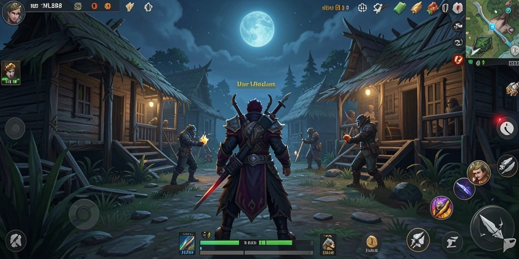 Screenshot gameplay menunjukkan momen menegangkan dalam <strong>MLBB8</strong>.