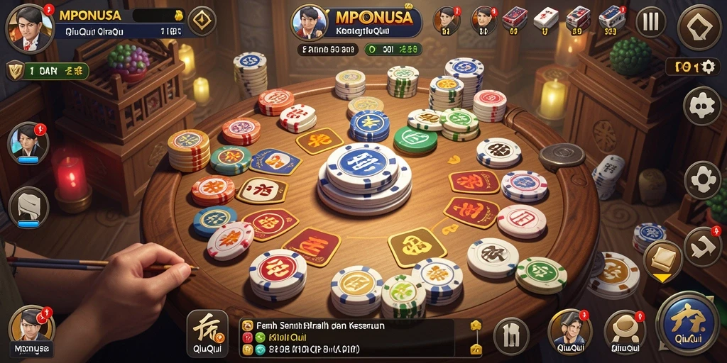 Tampilan gameplay seru MPONUSA dengan momen menegangkan.