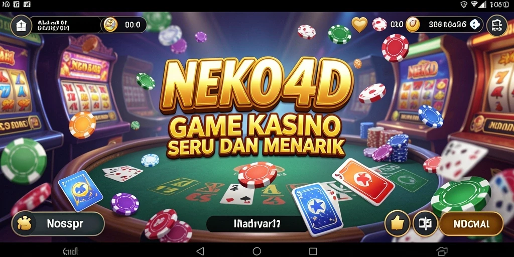 Tampilan permainan Kasino yang mengasyikkan di NEKO4D.