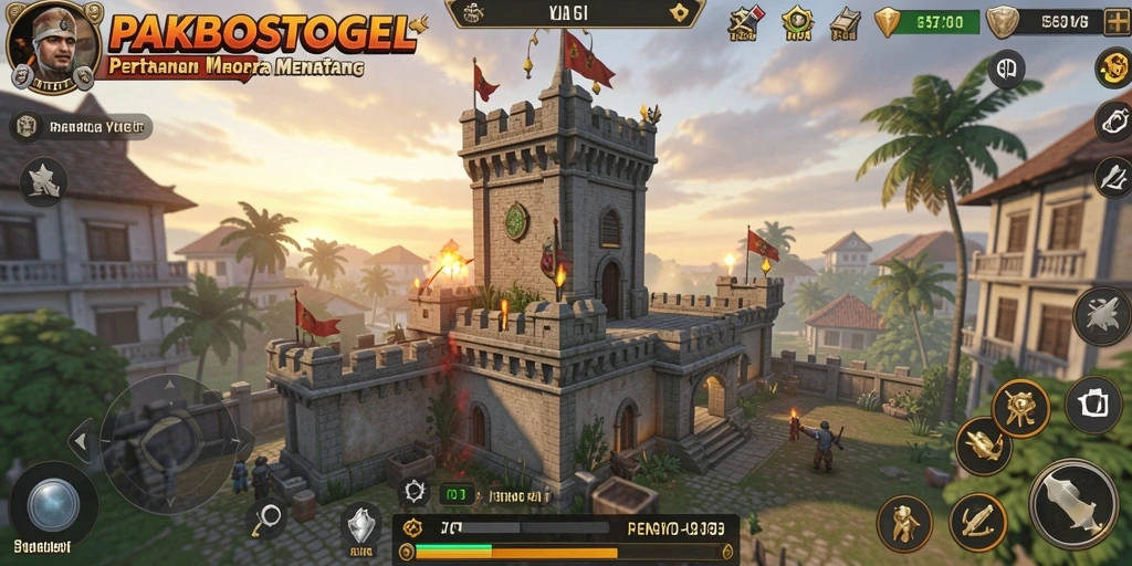Gameplay menarik PAKBOSTOGEL dalam Tower Defense.