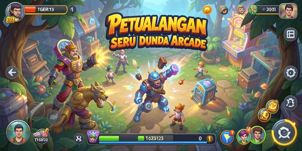 Tampilan gameplay TGER123 yang seru dan menantang di level arcade.